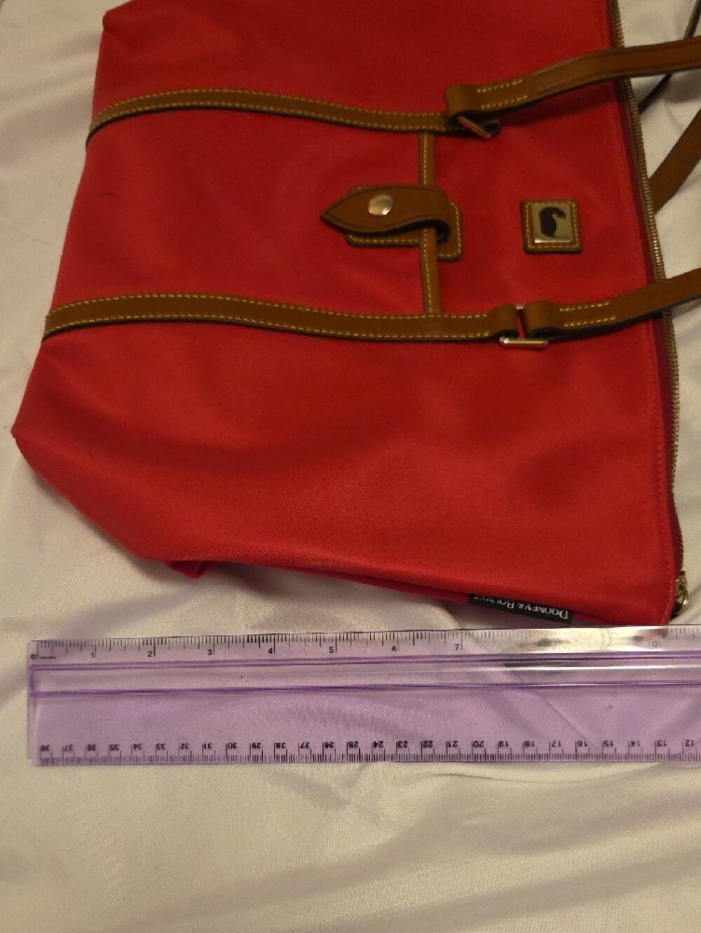 Bright Pink Dooney & Bourke Tote - Picture 4 of 7